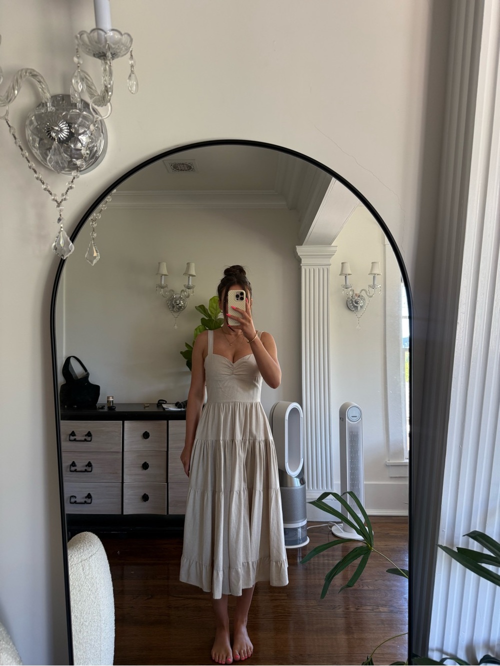 Meshki Linen Midi Dress